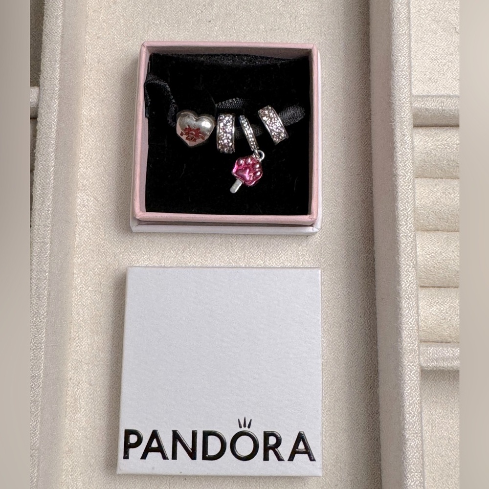 Pandora Disney & Pink Charm Bundle – 4 Charms - Picture 2 of 5